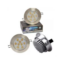 Trade Shop - Foco Led 1w Hasta 24w Empotrable Con Muelle Luz Cálida Fría Sabiduría - -12 Vatios -