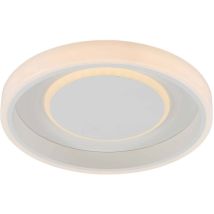Lindby - Lámpara de techo led 'Wikani' en Blanco Metal