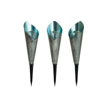 Borne solaire design finition métal craquelé et verre x3 - Ezsolar