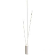 Lampada da terra a 3 luci, led 60W, 3000K, 3600lm, dimmerabile, bianco, 3 anni di garanzia