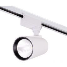 Faretto da binario a led 30W 2527Lm CRI85 2700oK Monofase 40.000H [HO-FC-30W-W-WW]