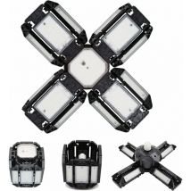 Ersandy - led lumière de garage, Éclairage de garage à led, plafonnier de l'atelier à réglable, éclairage E27 6000K, avec plusieurs panneaux