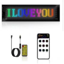 Panneau de matrice LED portable BT flexible, écran publicitaire couleur pour voiture, contrôle par application, étanchéité IP65, prise en charge de