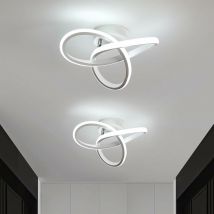 Led moderno de led de techo de 2 piezas