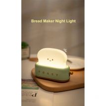 Led-nachtlicht Für Brotbackautomaten, Usb-ladefunktion, Dimmbar, Timer, Nachttischlampe, Lustiger Schalter, Stimmungslicht, Grün