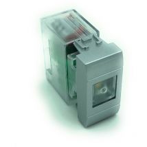 LED-Notleuchte 1 Keystone Modul 50Lm 1W Autonomie 6h Mit Adapter Bticino Living Light Tech Grau