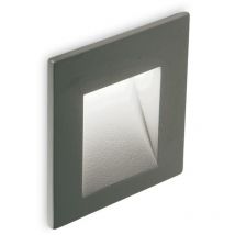 LED Outdoor Quadratische Wandeinbauleuchte Anthrazit IP65, 3000K