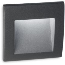 Led Outdoor Quadratische Wandeinbauleuchte Anthrazit IP65, 3000K