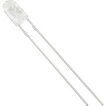 Tru Components - 1577373 led bedrahtet Grün Oval 3 mm 2300 mcd 70 °, 30 ° 20 mA
