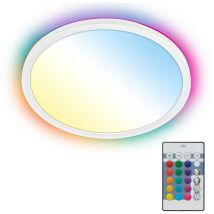 B.k.licht - Led Panel Ø29 Cm - 18w, 2400lm, Dimmbar, Fernbedienung, Cct, Rgb, Weiß