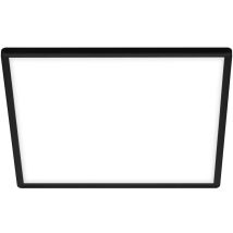 Slim led Panel, Neutralweißes Licht, Backlighteffekt, Flaches Design, schwarz, 42 x 42 x 2,9 cm - Briloner