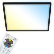 Briloner - led Panel Dimmbar Fernbedienung Ultraflach cct 22 w schwarz Kunststoff