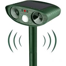 Répulsif à ultrasons pour souris avec détecteur de mouvement, répulsif d'extérieur étanche pour chats, chiens, rats, ratons laveurs et animaux de