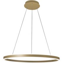 Palau LED Pendelleuchte 64W 3000K Dimmbar Ø80 cm Mattgold - Kronleuchter aus Metall und Methacrylat