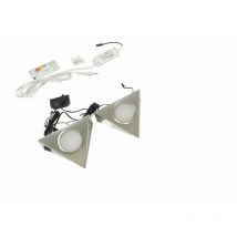 LED-Set PIRA - 2 Strahler inkl. Schalter und Trafo, Neutralweiß