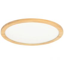 Lucande - led Plafonnier à intensité variable 'Joren' en bois pour salon & salle à manger
