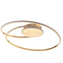 Lindby - led Plafonnier à intensité variable 'Dorle' en métal pour salon & salle à manger