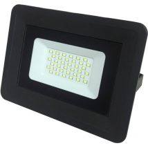 Led Projecteur Lampe 30W Noir 6000K IP65 Extra Plat