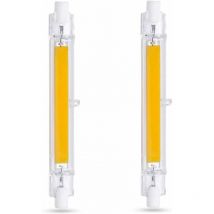Ahlsen R7S LED-Glühbirne, 118 mm, 10 w, warmweiß 3000 k, 1000 lm, R7S J118 80 w, 100 w Halogenlampen-Äquivalent, nicht dimmbar, R7S 118 mm schlanke