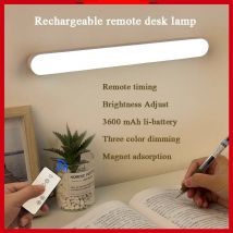 Lampe de table à LED avec télécommande et lampe de bureau rechargeable par USB