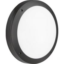 Led Round Bulkhead cct Black 230V IP65 18W