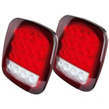 Woosien - Led Rücklicht Rücklicht Bremse Rückwärts Blinker für Wrangler Tj Cj Yj