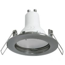 Trade Shop - led-scheinwerfer lampe 8 w licht 3000K 4000K 6000K einbau runde GU10 loch 6 cm 220V - Silber