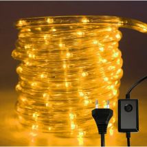 LED-Schlauch mit Partylichterkette mit 10m warmweißem Licht