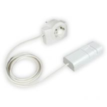 Ehmann - Schnurdimmer T21.07, weiß mit Zwischenstecker, Plug&Play