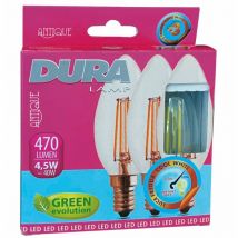 Duralamp - Led Set 3 Candela 4W E14 L470-2700K Calda - 10 Cf