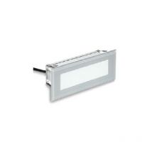 Led-signapass installation von aussenwand mit glasdiffuser 8 warm-licht 241/g/3k