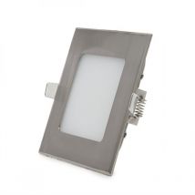 Panneau LED carré nickel satiné 6 W 600 lm 6 000 °K 50 000 h [GL-CL-S6N-CW]