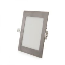 Greenice - Panneau led carré nickel satiné 12 w 1 200 lm 2 700 °k 50 000 h [GL-CL-S12N-WW]