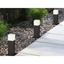 Led Sockelleuchte 3er Set in Anthrazit Höhe 30cm IP44 - Außenleuchte Wegeleuchte
