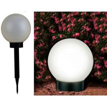 Led Solar Kugel - 15 cm - Garten Deko Leuchte mit Erdspieß