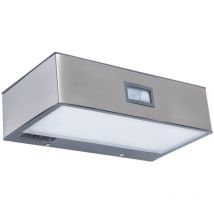 Lutec led Solarleuchte Brick Edelstahl IP44 Solarleuchte