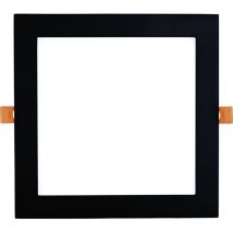 Led Spot - Einbaustrahler 21W 4000K neutralweiß ohne Led-Punkte - Led Deckenspot 225x225mm, schwarz 230V