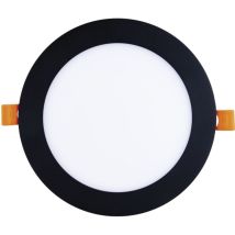 Led Spot - Einbaustrahler 15w 4000k Neutralweiß Ohne Led-punkte - Led Deckenspot Ø 172mm, Schwarz 230v