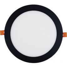 Mcled - Led Spot - Einbaustrahler 21W 4000K neutralweiß ohne Led-Punkte - Led Deckenspot ø 225mm, schwarz 230V