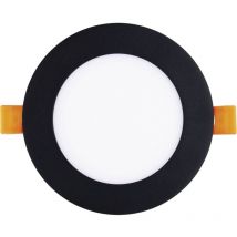 Led Spot - Einbaustrahler 9W 4000K neutralweiß ohne Led-Punkte - Led Deckenspot ø 120mm, schwarz 230V