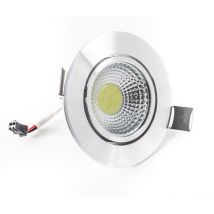 Trade Shop - 3w 5w 7w 12w 20w 30w Cob Led Beamlight Con Muelles De Alta Potencia - -3 Vatios -plata