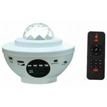 Led Starry Sky Rotatif Starry Sky Projection Lampe, Projecteur led Star Light, Galaxy Night Light pour la fête, Noël, Paques-blanc Fei Yu