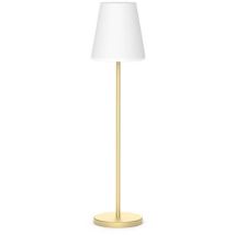 Led Stehlampe Außen Solar Farbwechsel Rgbcct Dimmer Fernbedienung Ip65 119 Cm Hoch In Messing Modern Gartenleuchte Terrassenlampe