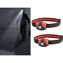 Led Stirnlampen set 435 Lumen dimmbar zum Joggen & Camping, Batteriebetrieben