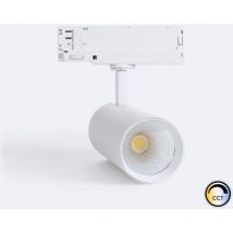 Efectoled - 3-Phasenstromschiene LED-Strahler 30W Carlo cct Wählbar Weiss (2700K - 3000K - 4000K) Wählbar