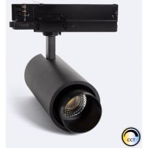 Efectoled - 3-Phasenstromschiene LED-Strahler 30W Fasano Cilindro Dimmbar Schwarz 4000K Neutralweiß
