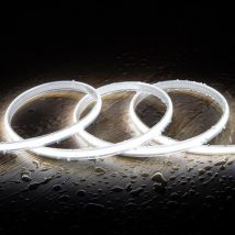 Efectoled - LED-Streifen 220V ac cob 320 LED/m Kaltweiß IP65 CRI90 Breite 12mm Schnitt alle 50cm 30 m