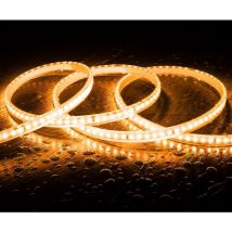 Efectoled - LED-Streifen 220V SMD2835 120LEDs/m Super Warmweiss IP65 Breite 12mm Schnitt alle 100cm 20 m