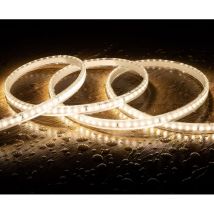 Efectoled - LED-Streifen Dimmbar 220V smd 120 LED/m Warmweiß 7.5W/m 750lm/m Breite 12mm Schnitt 100cm IP65 nach Maß 4 m