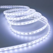 Striscia led 5 mt SMD505050 bianco caldo naturado neutra impermeabile 12V - -5- - Trade Shop